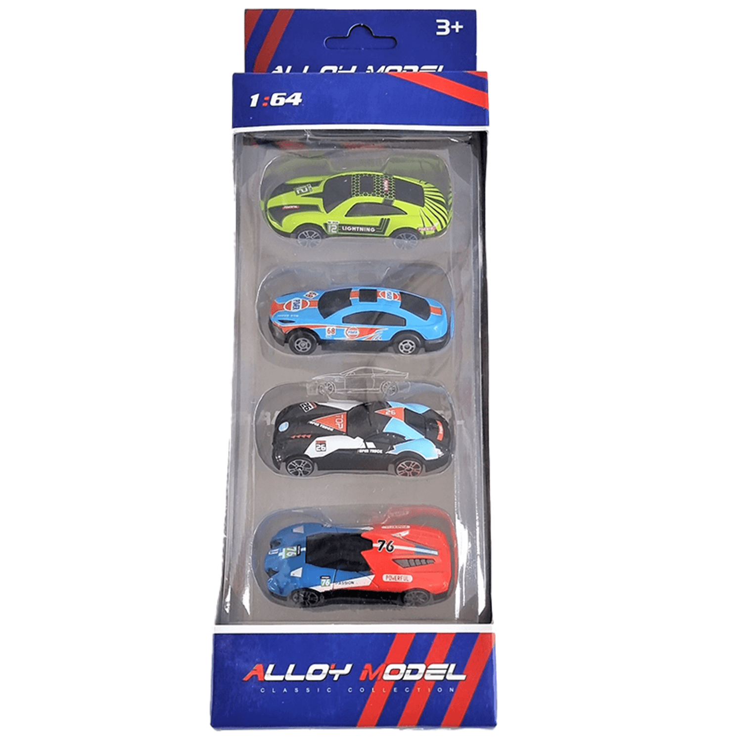 Set 4 masinute de raliu - Mini Supercars fotografia produsului View 2 L