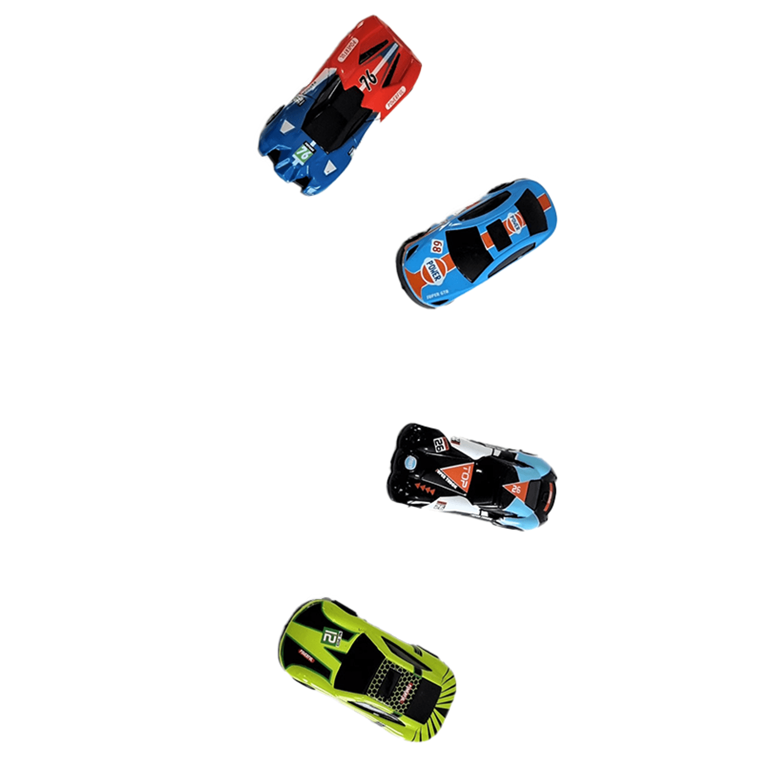 Set 4 masinute de raliu - Mini Supercars fotografia produsului