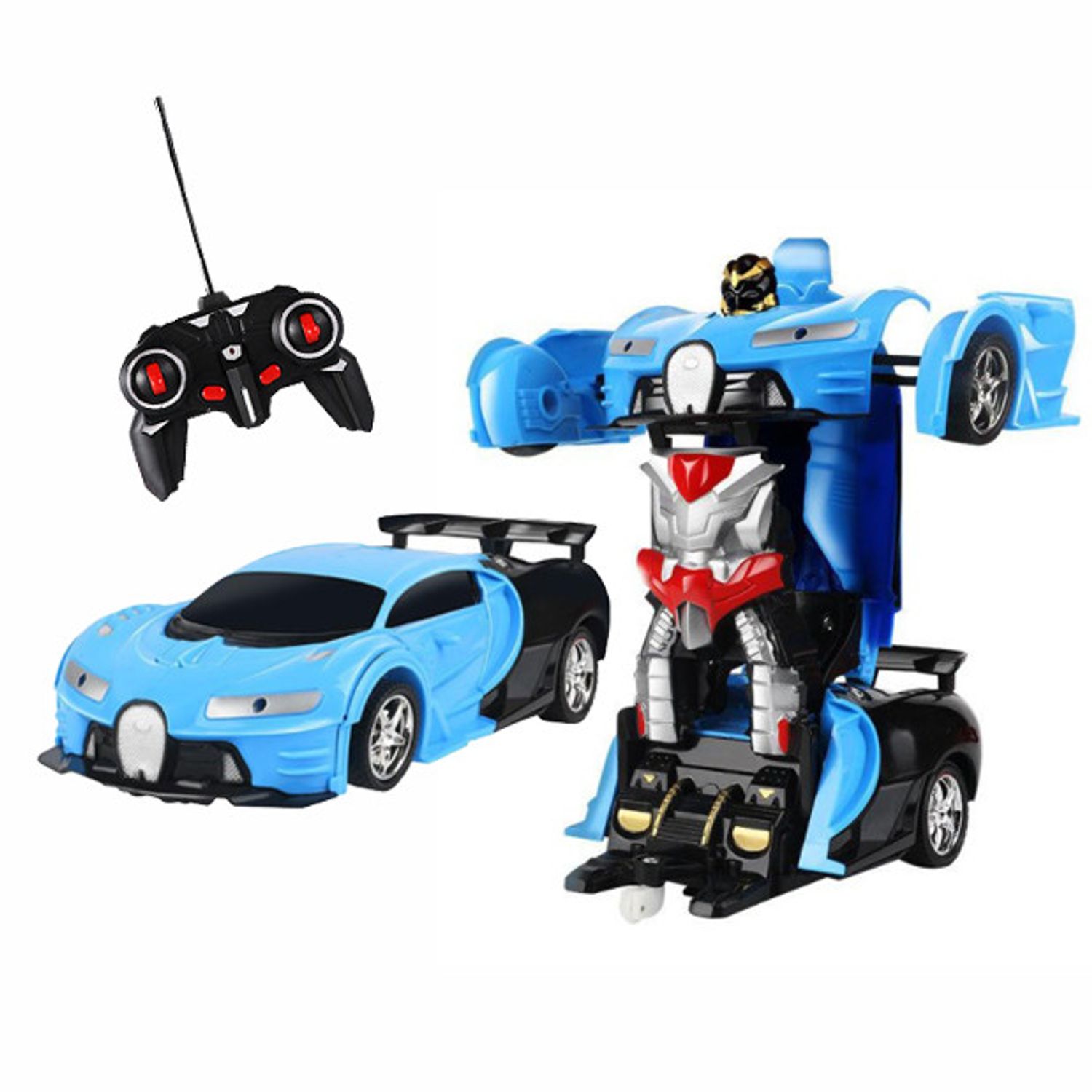 Masina TRANSFORMER AUTObot interactiv cu Telecomanda, Sunete + Lumini specifice fotografia produsului View 2 L