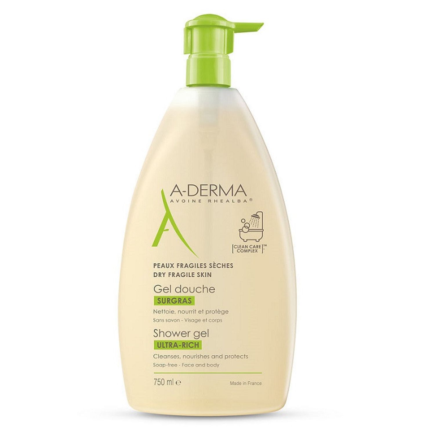 Gel de dus Ultra-Rich A- Derma, 750 ml fotografia produsului View 3 L
