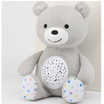 Jucarie de plus Teddy Sunki cu proiector, 30 cm, gri fotografia produsului