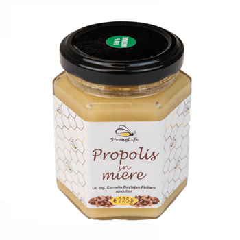 Propolis in miere by Dr. Ing. Cornelia Dostetan Abalaru apicultor – 225g StrongLife elefant