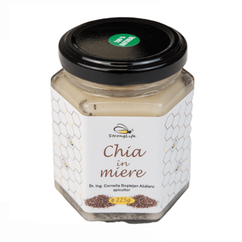 Chia in miere by Dr. Ing. Cornelia Dostetan Abalaru apicultor – 225g StrongLife elefant