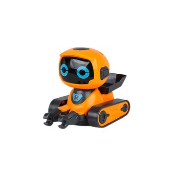 Robot inductiv Speddy LineRob,merge pe linia trasata de marker, baterii incluse,design modern,marker inclus,portocaliu,Doty