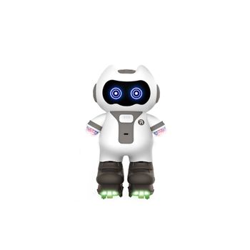 Robot de jucarie pentru copii Disco Dancer,efecte luminoase si sonore,danseaza si canta,20 cm,alb/gri,doty
