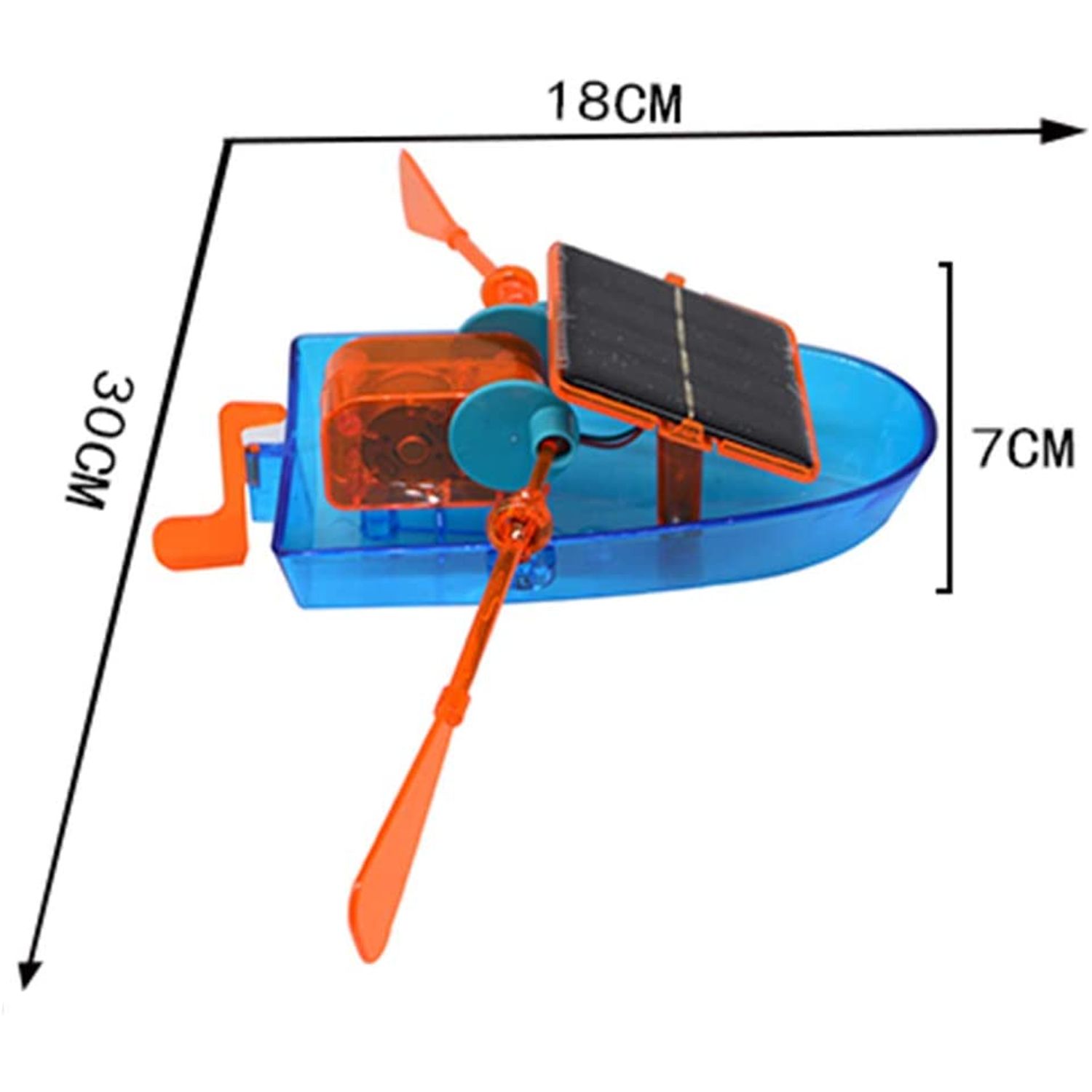 Barca cu energie solar, kit educational, DIY, Albastru,Doty fotografia produsului View 3 L