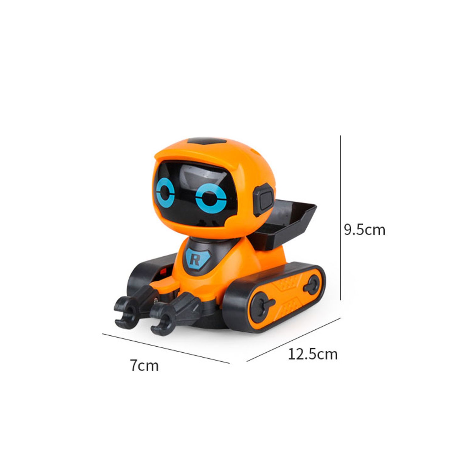 Robot Speddy Rob,cu telecomanda tip ceas, baterii incluse,design modern,efecte luminoase,portocaliu,Doty fotografia produsului View 3 L
