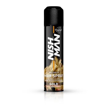 NISH MAN – Spray de par cu colorat – 150 ml – Gold elefant.ro