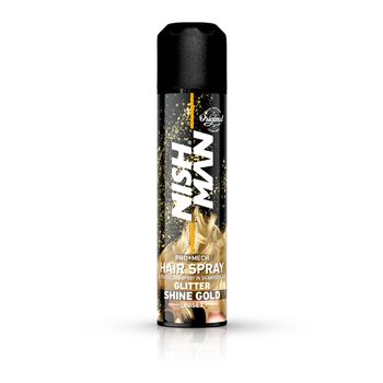 NISH MAN – Spray de par cu sclipici – Gold – 150 ml elefant.ro imagine 2022