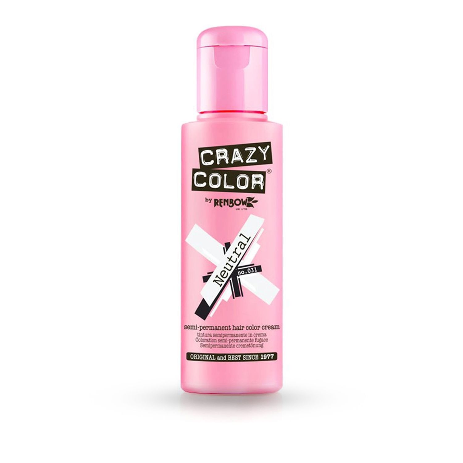 CRAZY COLOR - Vopsea semi-permanenta NEUTRAL - no.31 - 100 ml fotografia produsului