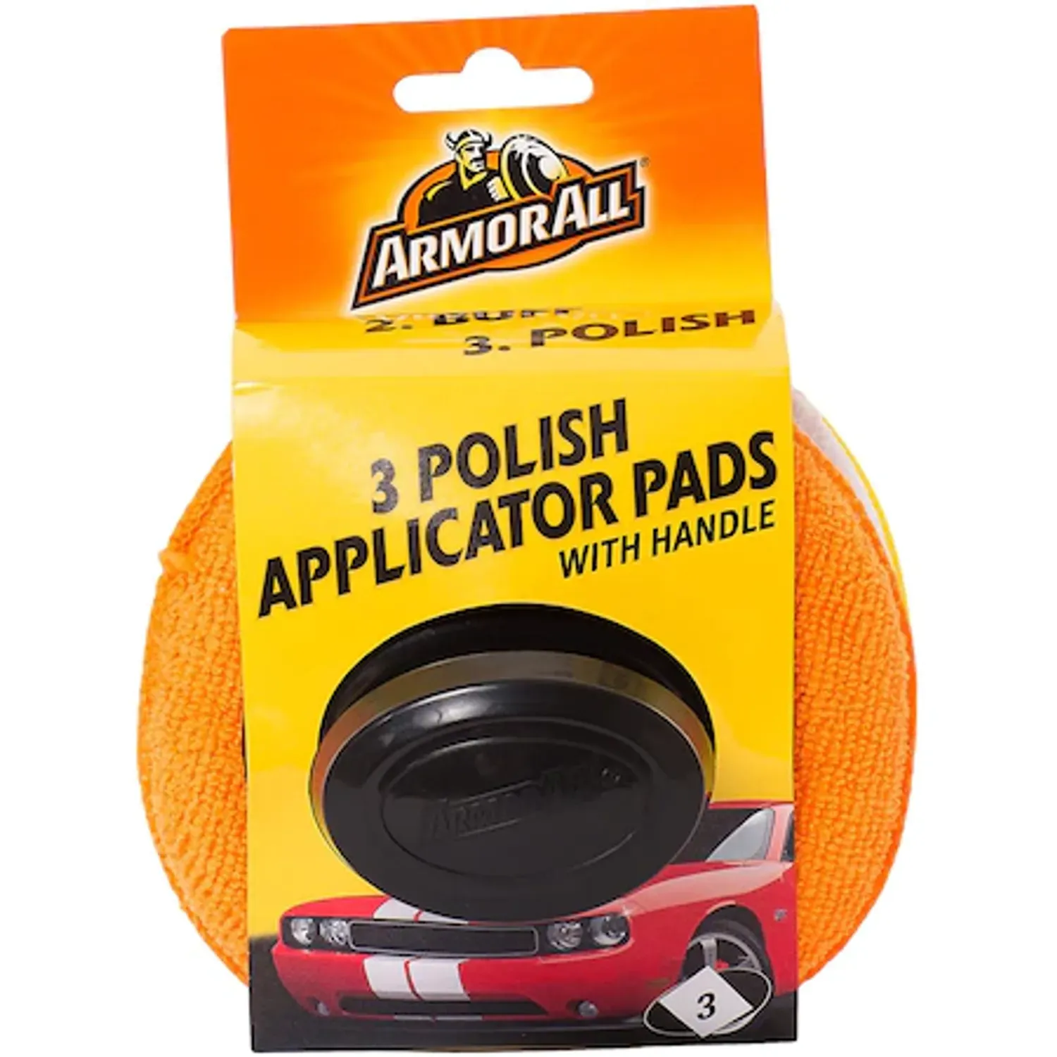 Set 3 lavete polish cu aplicator Armor All fotografia produsului