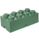 Cutie depozitare LEGO 2x4 verde masliniu fotografia produsului