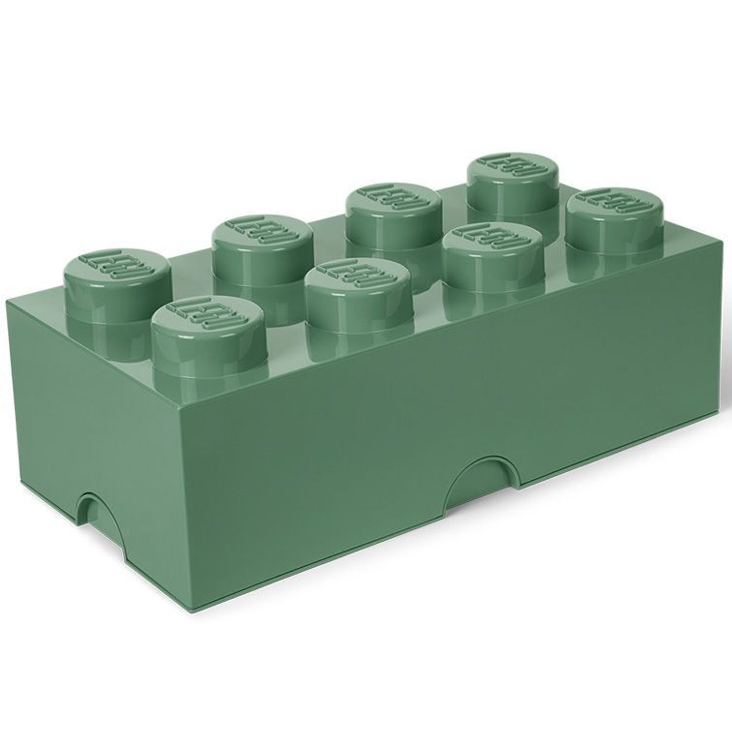 Cutie depozitare LEGO 2x4 verde masliniu fotografia produsului