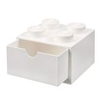 Sertar de birou LEGO 2x2 alb fotografia produsului View 2 S