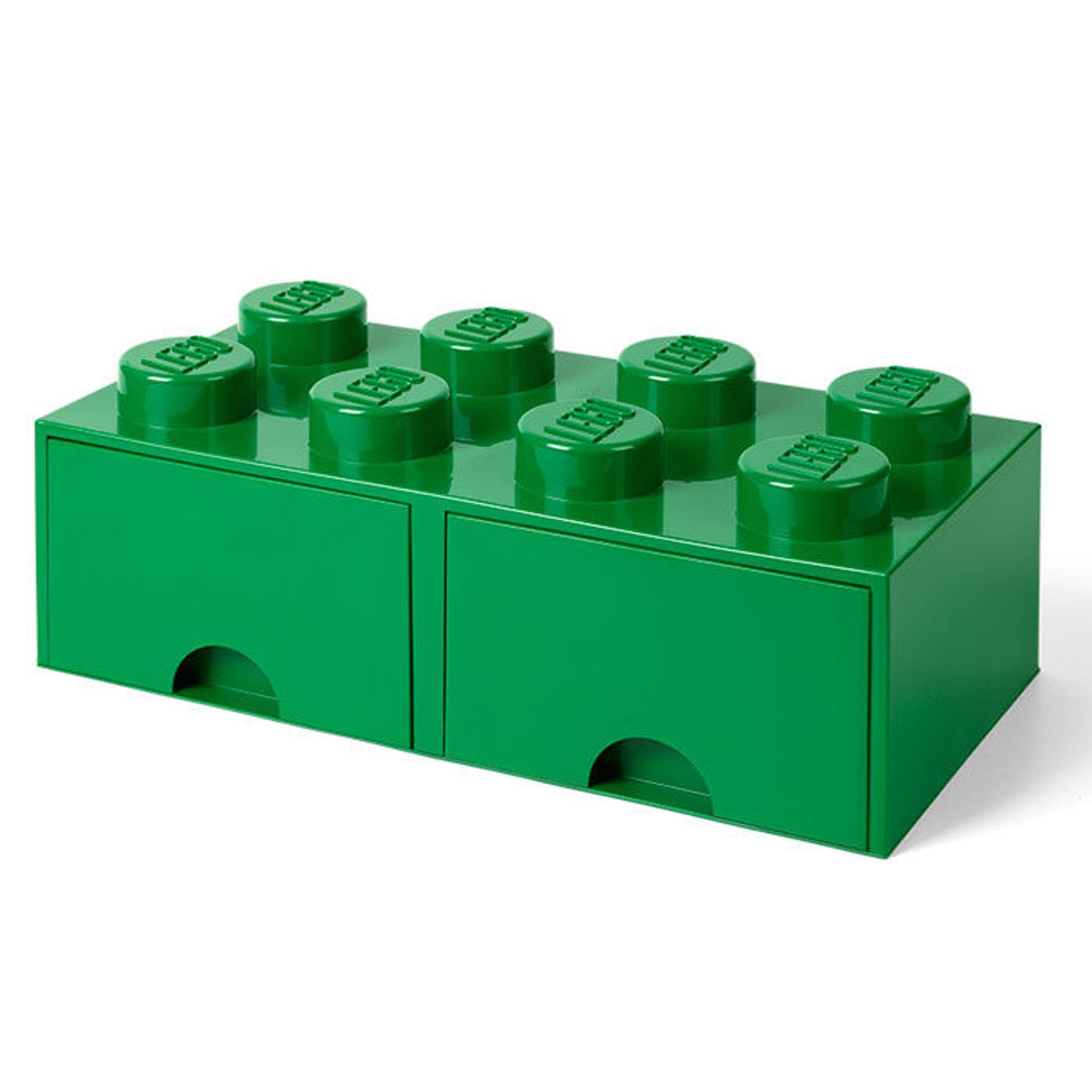 Cutie depozitare LEGO 2x4 cu sertare, verde fotografia produsului View 2 L