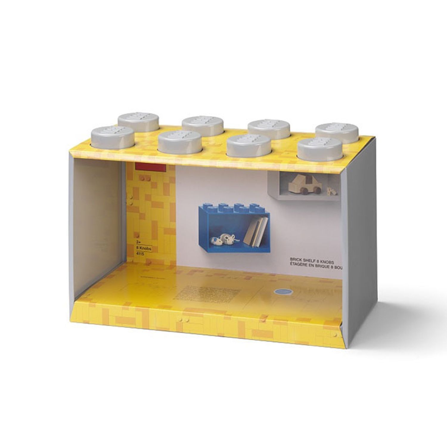 Raft Caramida LEGO 2x4 - Gri fotografia produsului View 3 L