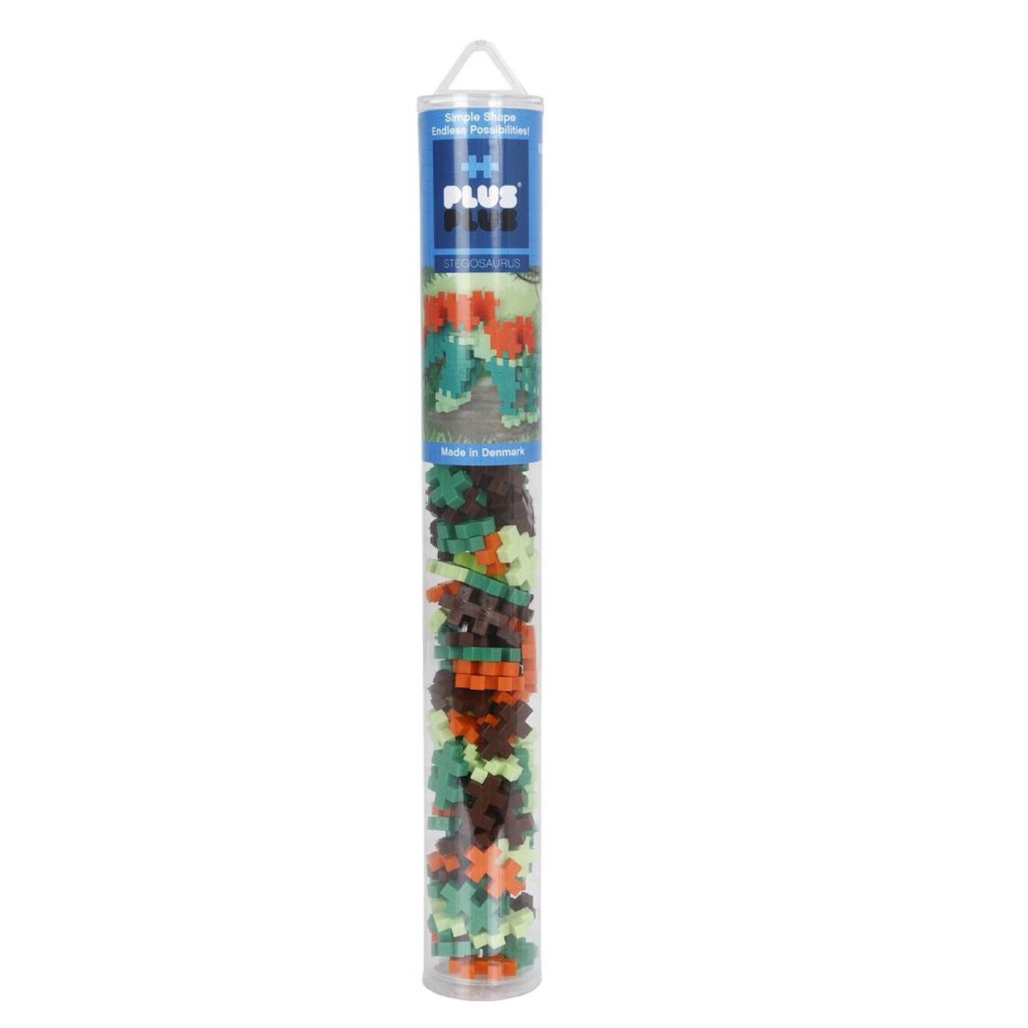 Set de constructie Plus Plus Stegosaurus, 100 Pcs/Tub fotografia produsului