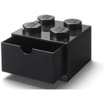 Sertar de birou LEGO 2x2 negru fotografia produsului View 2 S