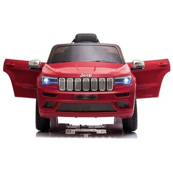Masinuta electrica Jeep Grand Cherokee Coco Toys, cu telecomanda, roti spuma cauciucata EVA, rosie