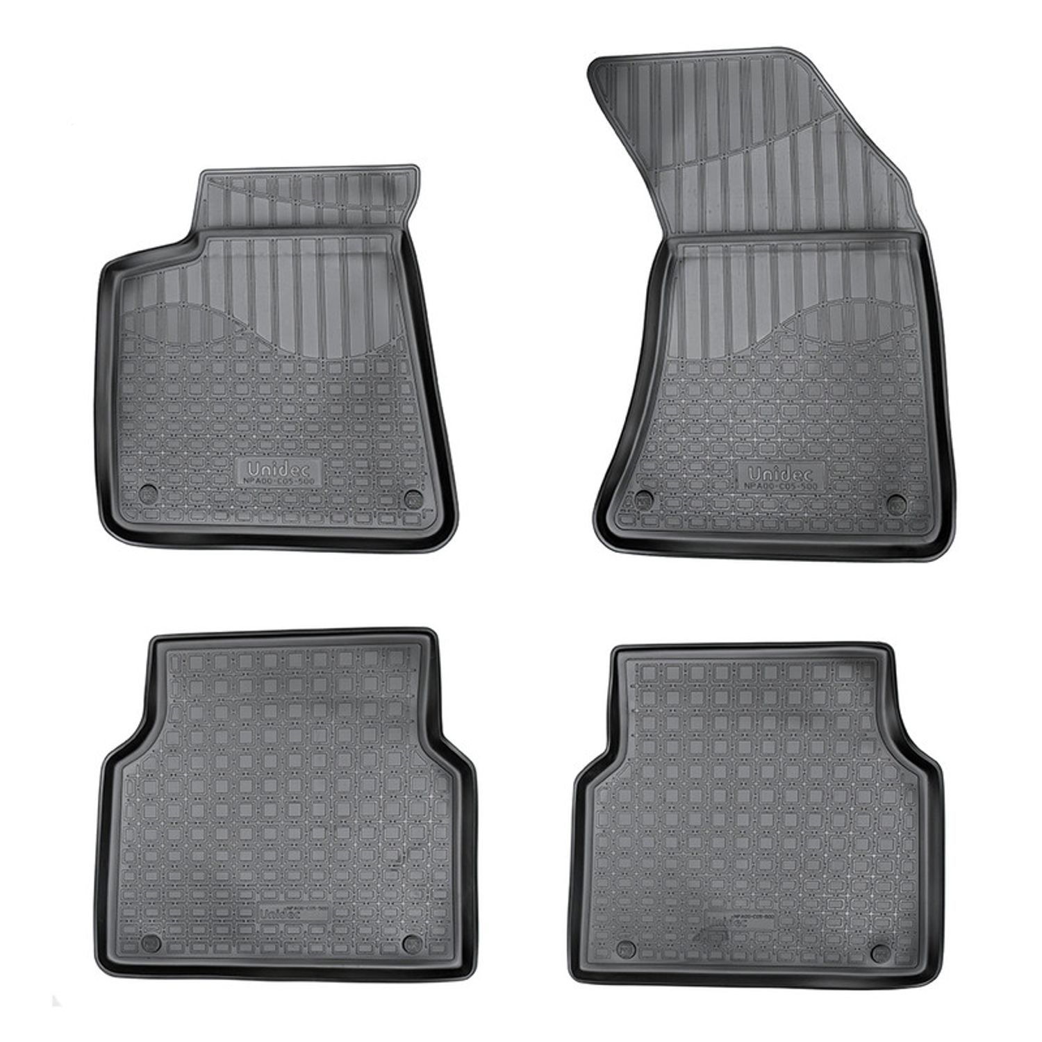 Set 4 covorase auto cauciuc Audi A8 D4:4H 2010+ fotografia produsului