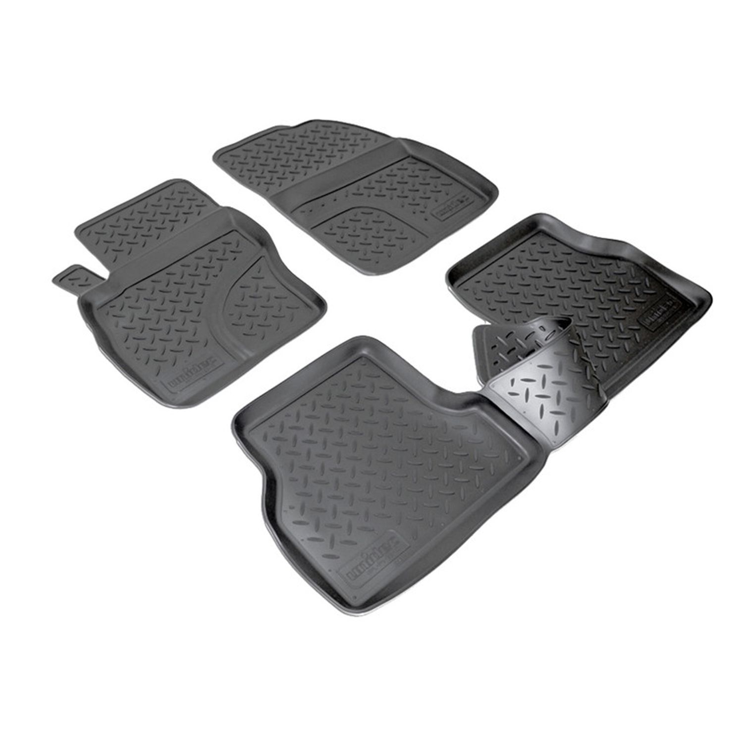 Set 5 covorase auto cauciuc Ford Focus II 2004-2008 fotografia produsului