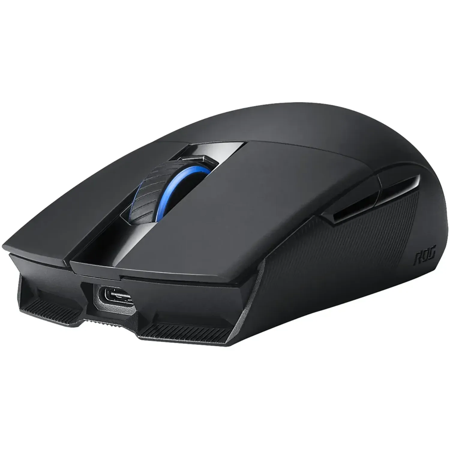 Mouse gaming wireless ASUS ROG Strix Impact II, ambidextru, iluminare Aura Sync, Negru fotografia produsului View 2 L