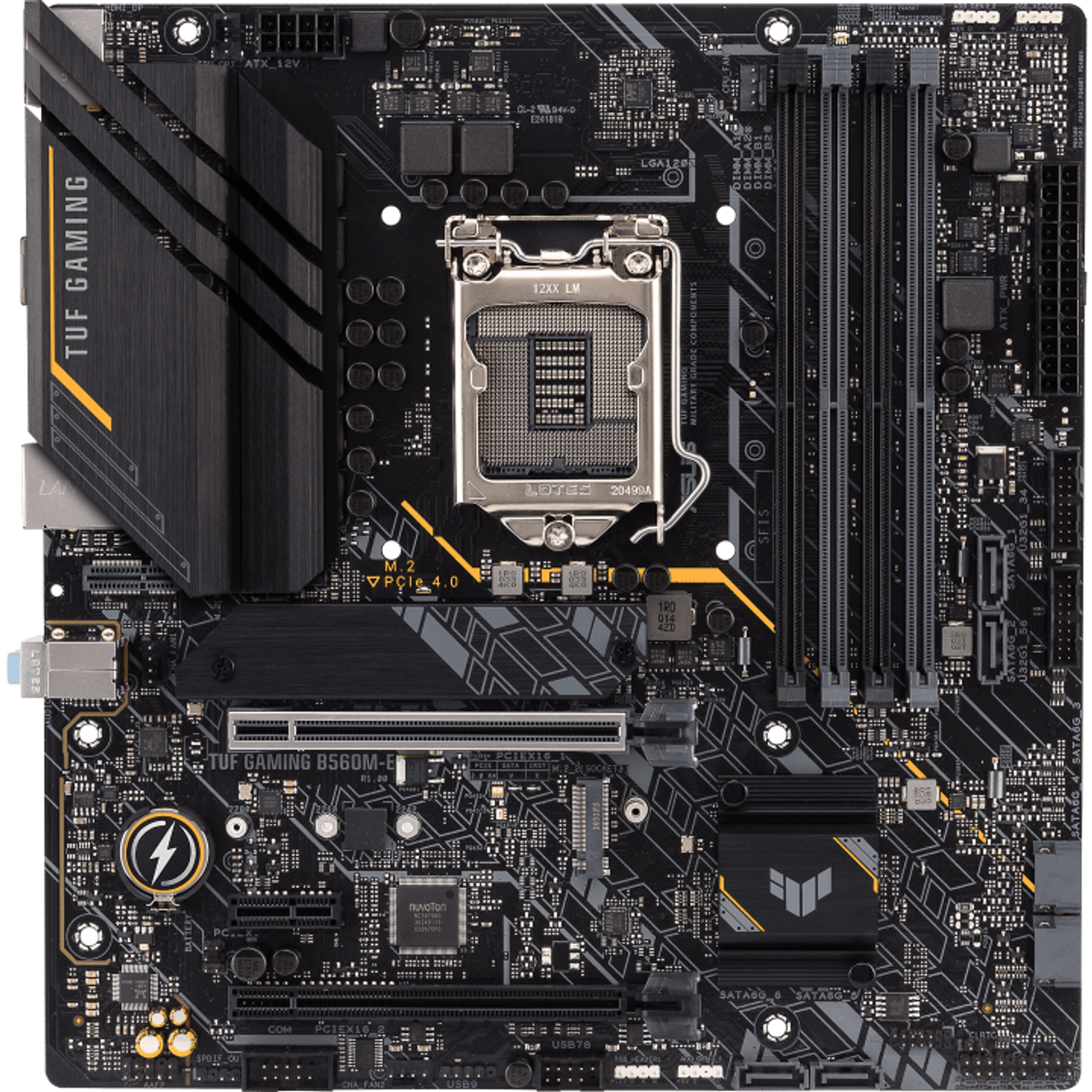 Placa de baza TUF GAMING B560M-E, LGA 1200 fotografia produsului