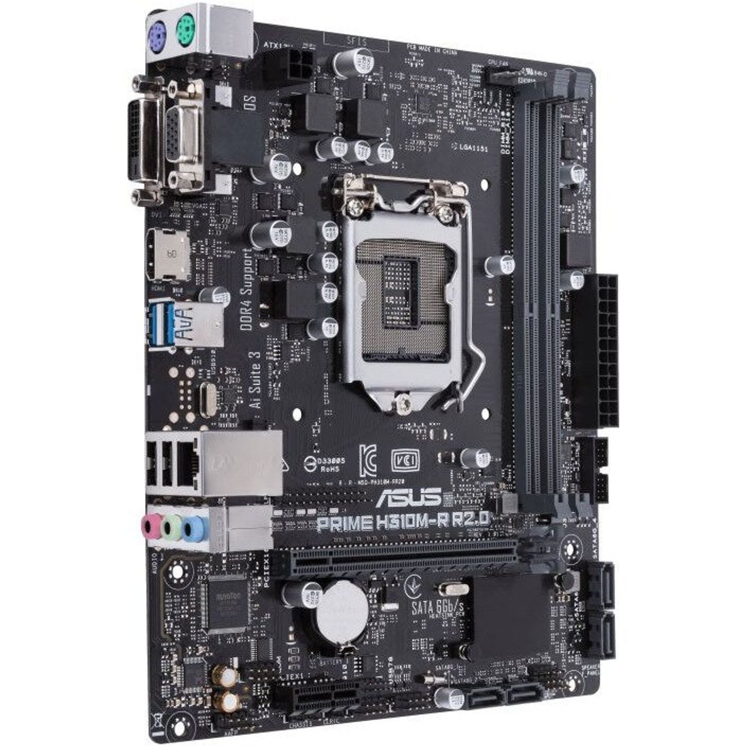 Placa de baza socket 1151v2, PRIME H310M-D R2.0 fotografia produsului View 2 L