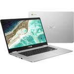 Laptop ASUS ChromeBook CB1500CKA-EJ0089, Intel Celeron N4500, 15.6inch,  4GB, eMMC 64GB, Chrome OS,Silver fotografia produsului