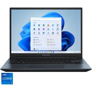 Laptop ultraportabil ASUS Vivobook Pro 14 OLED K3400PA Intel® Core™ i5-11300H, 14″, 2.8K, 8GB, Iris Xe Graphics, Blue ASUS imagine noua 2022