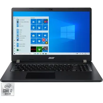 Laptop Acer Travelmate TMP215-52 Intel Core i7-10510U, 15.6″, Full HD, 8GB, 256GB SSD, Windows 10 Pro, Shale Black Acer imagine noua 2022