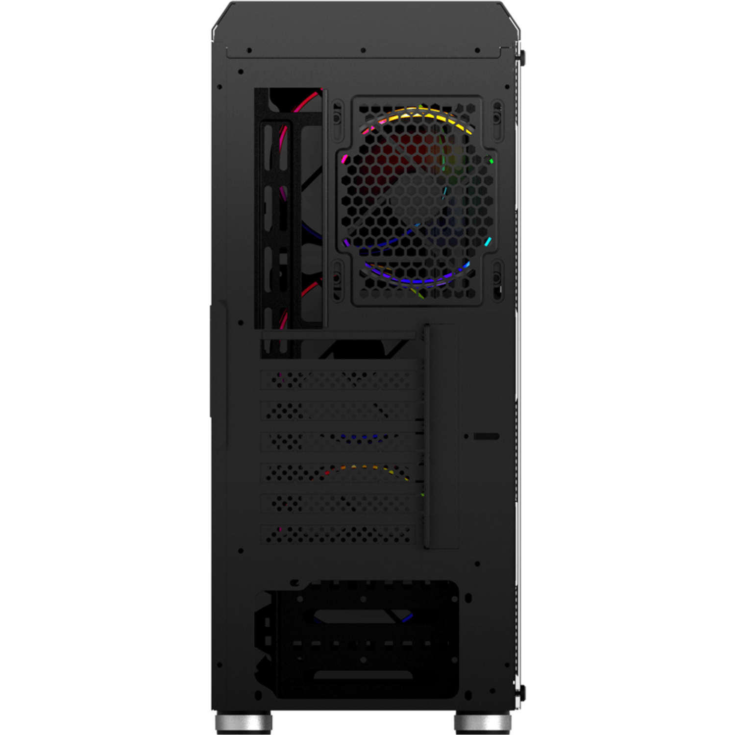 Carcasa PC Acrux, RGB, fara sursa, ATX, Middle Tower, Black fotografia produsului View 2 L
