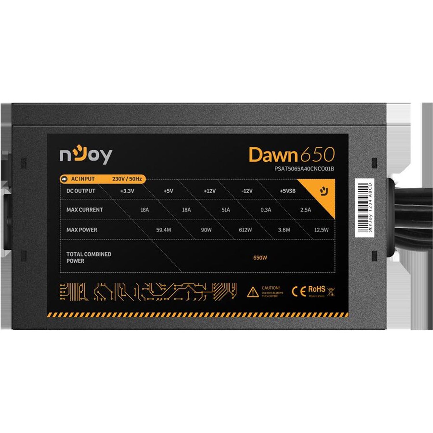 Sursa Dawn 650W 80+ Bronze fotografia produsului View 2 L