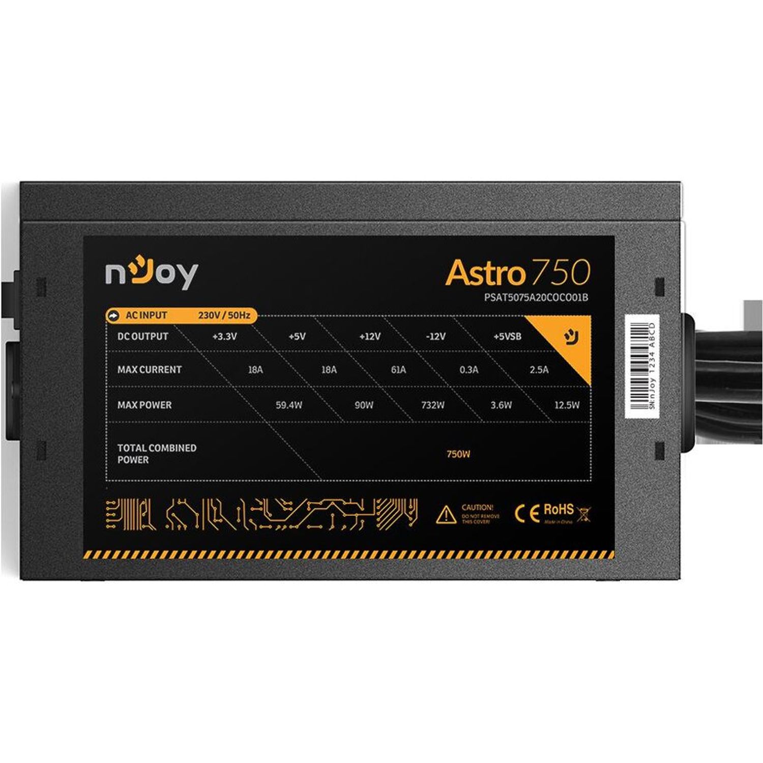 Sursa Astro 750W 80+ Bronze fotografia produsului View 2 L