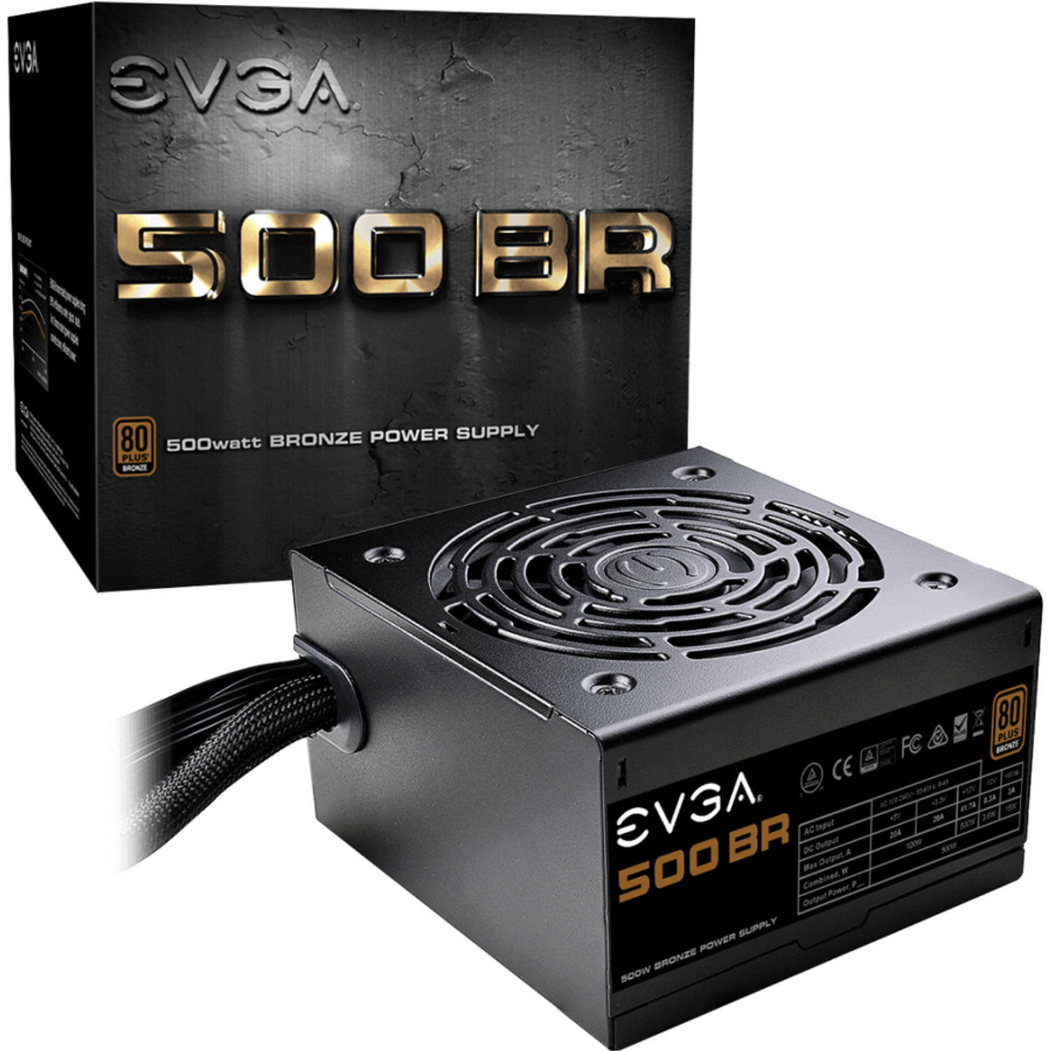 Sursa PC 500 BR, Black, 80+ Bronze, 500W fotografia produsului