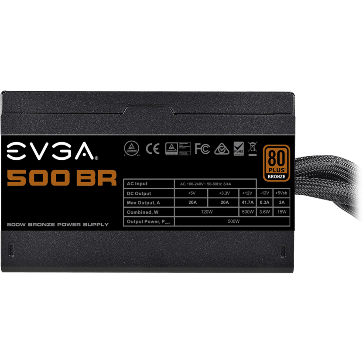 Sursa PC 500 BR, Black, 80+ Bronze, 500W fotografia produsului View 2 L