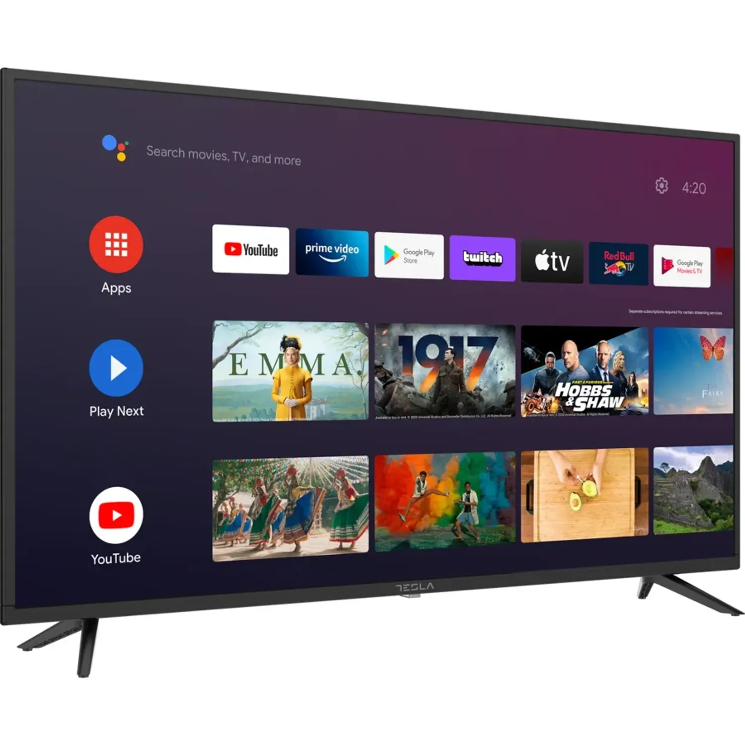 Televizor LED Tesla 58E610BUS, 147 cm, Smart TV Android, 4k UHD, clasa G fotografia produsului View 2 L