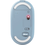 Mouse wireless Trust Puck, 2.4GHz si Bluetooth, reincarcabil USB-C, Albastru fotografia produsului View 2 S