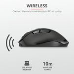 Mouse wireless Trust Fyda, reincarcabil, Negru fotografia produsului View 2 S
