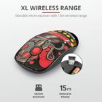 Trust Sketch Silent Click Wi Mouse red fotografia produsului View 2 S