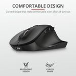 Mouse wireless Trust Fyda, reincarcabil, Negru fotografia produsului