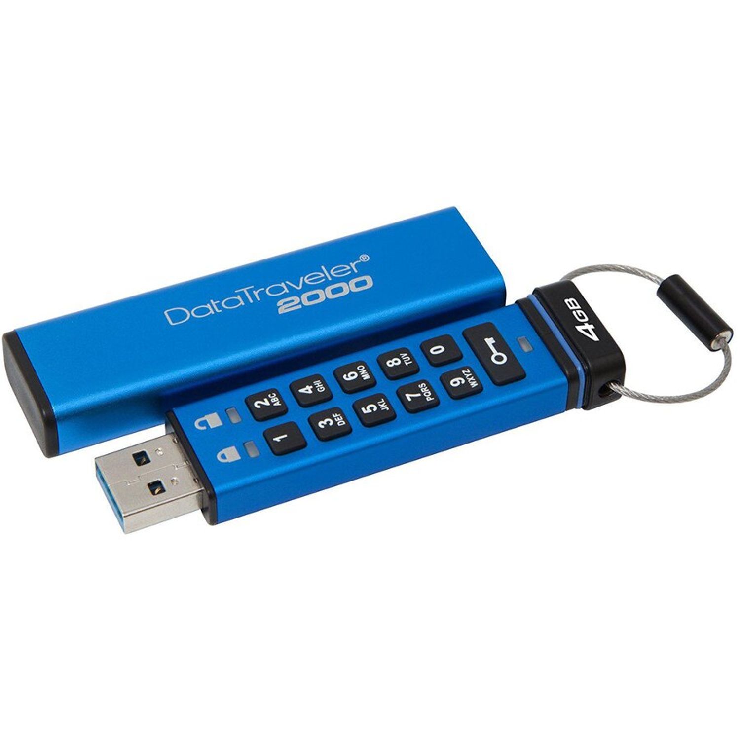 USB Flash Drive Kingston, 4GB, DT2000, USB 3.0, Keypad fotografia produsului