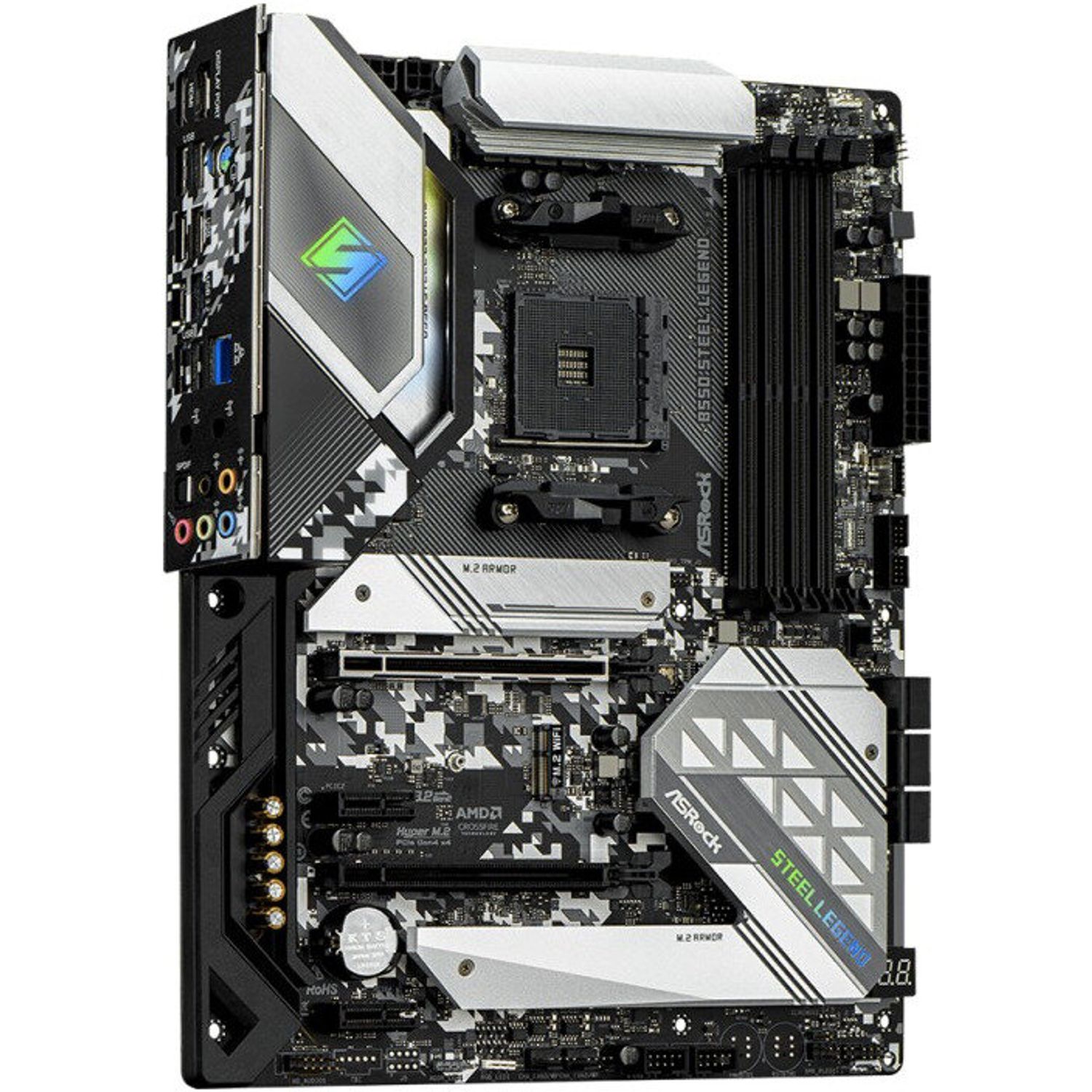 Placa de baza AsRock B550 Steel Legend , Socket AM4 fotografia produsului View 2 L