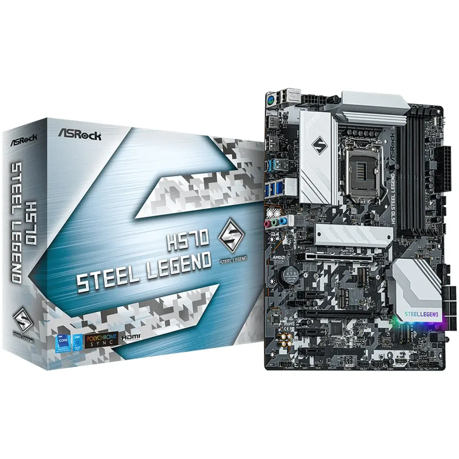 Placa de baza H570 Steel Legend LGA 1200 fotografia produsului