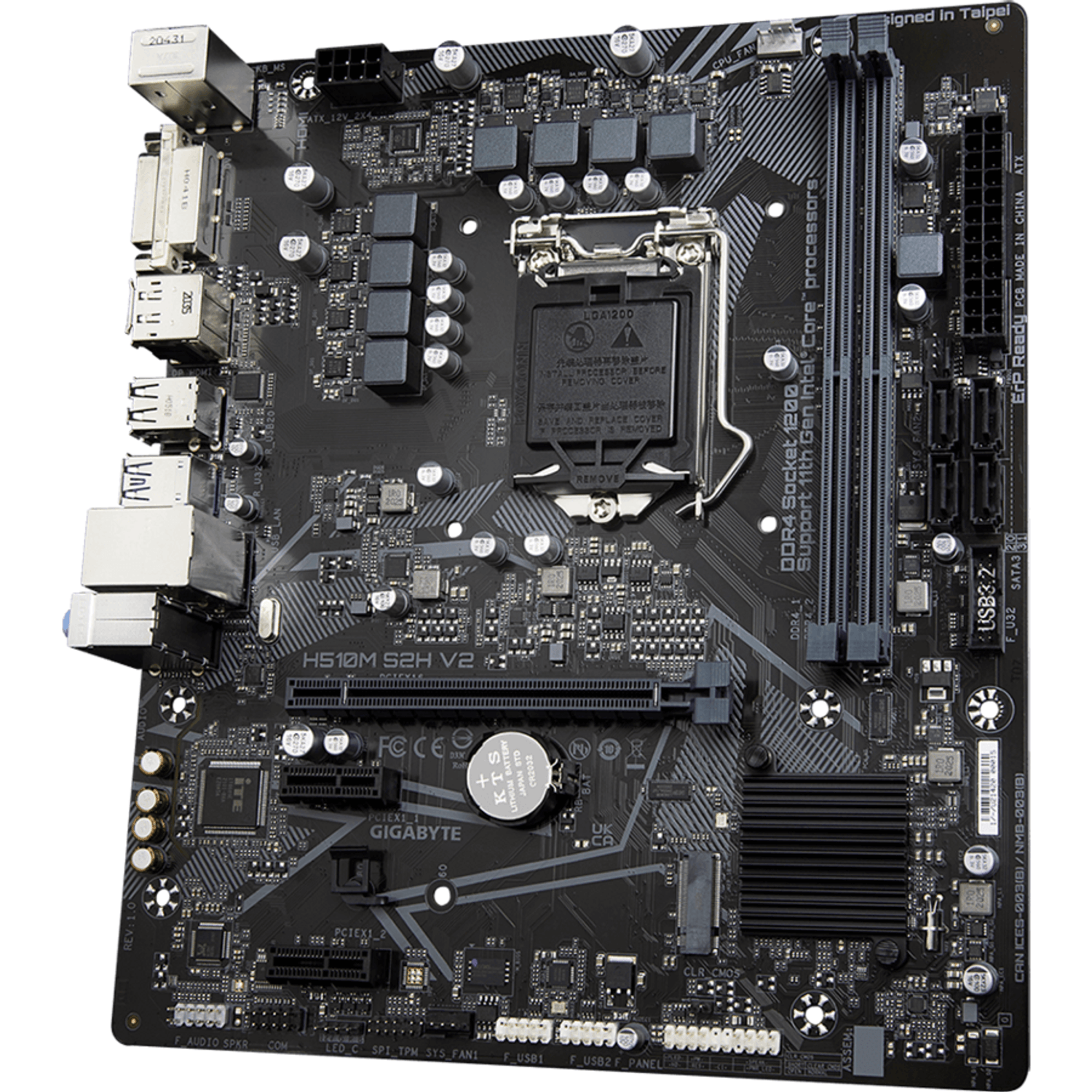 Placa de baza H510M S2H V2, LGA1200 fotografia produsului View 2 L
