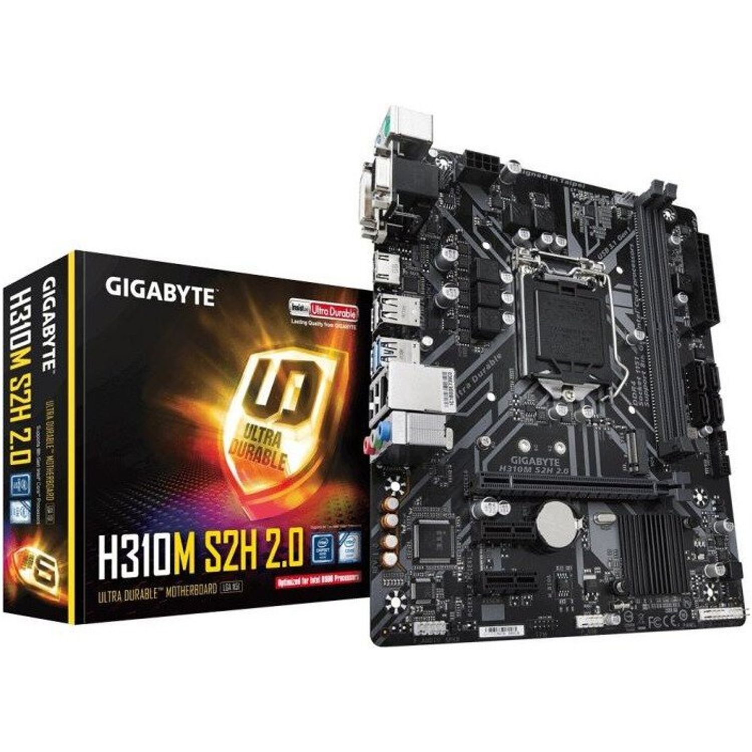 Placa de baza Socket LGA1151 v2, H310M S2H 2.0 fotografia produsului View 2 L