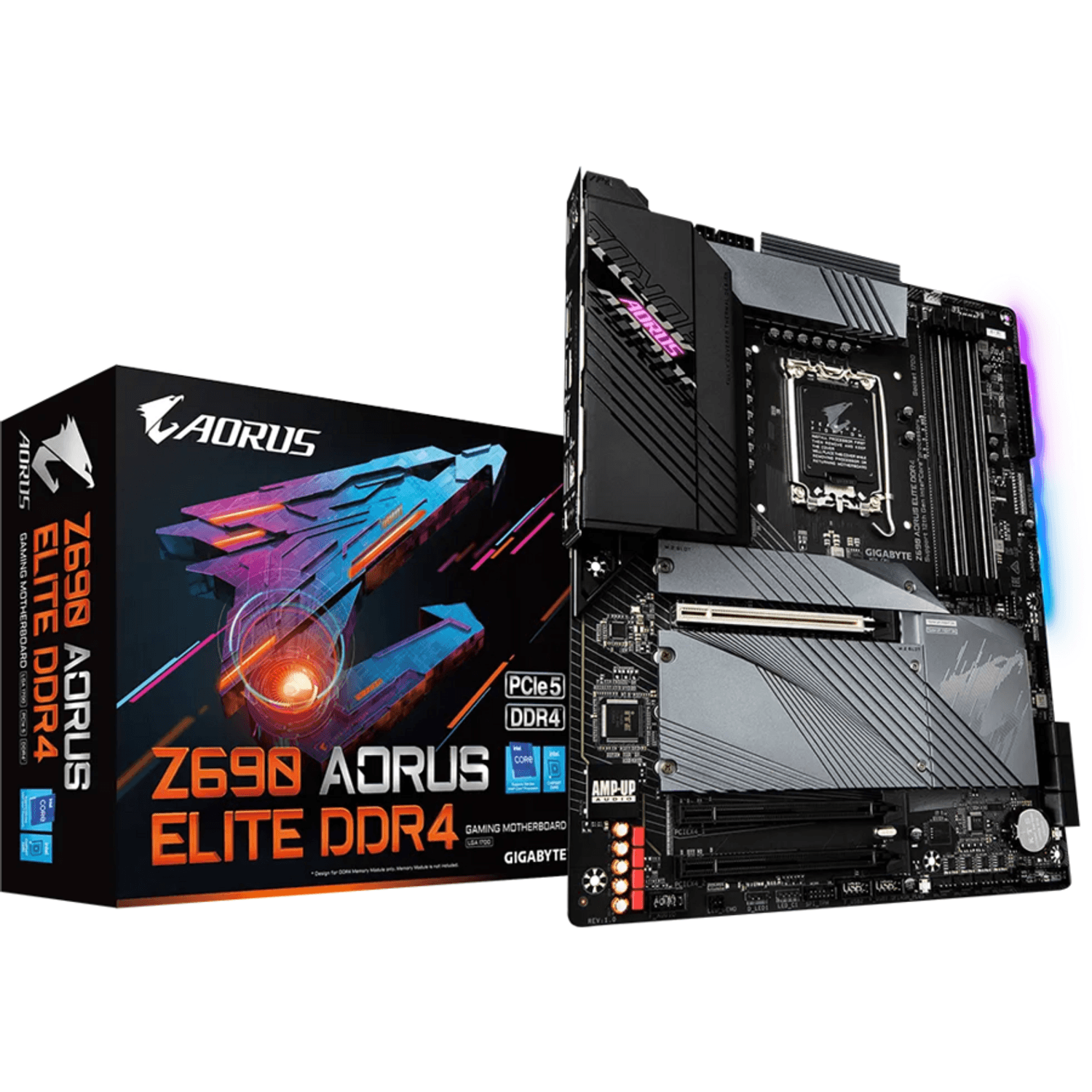 Placa de baza Z690 AORUS ELITE D4, LGA1700 fotografia produsului
