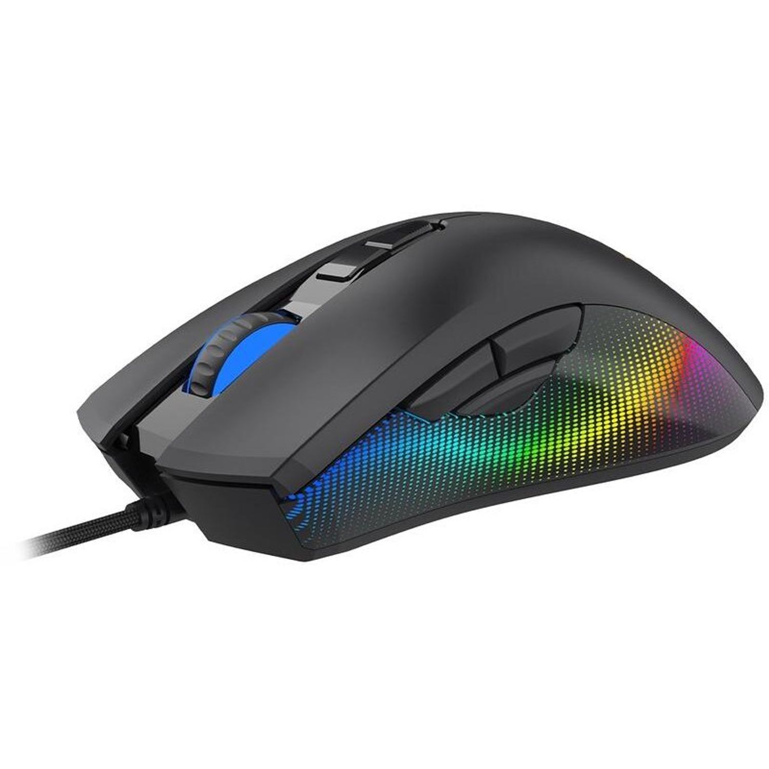 Mouse AQIRYS Phoenix, cu fir, 8 butoane, negru fotografia produsului View 2 L