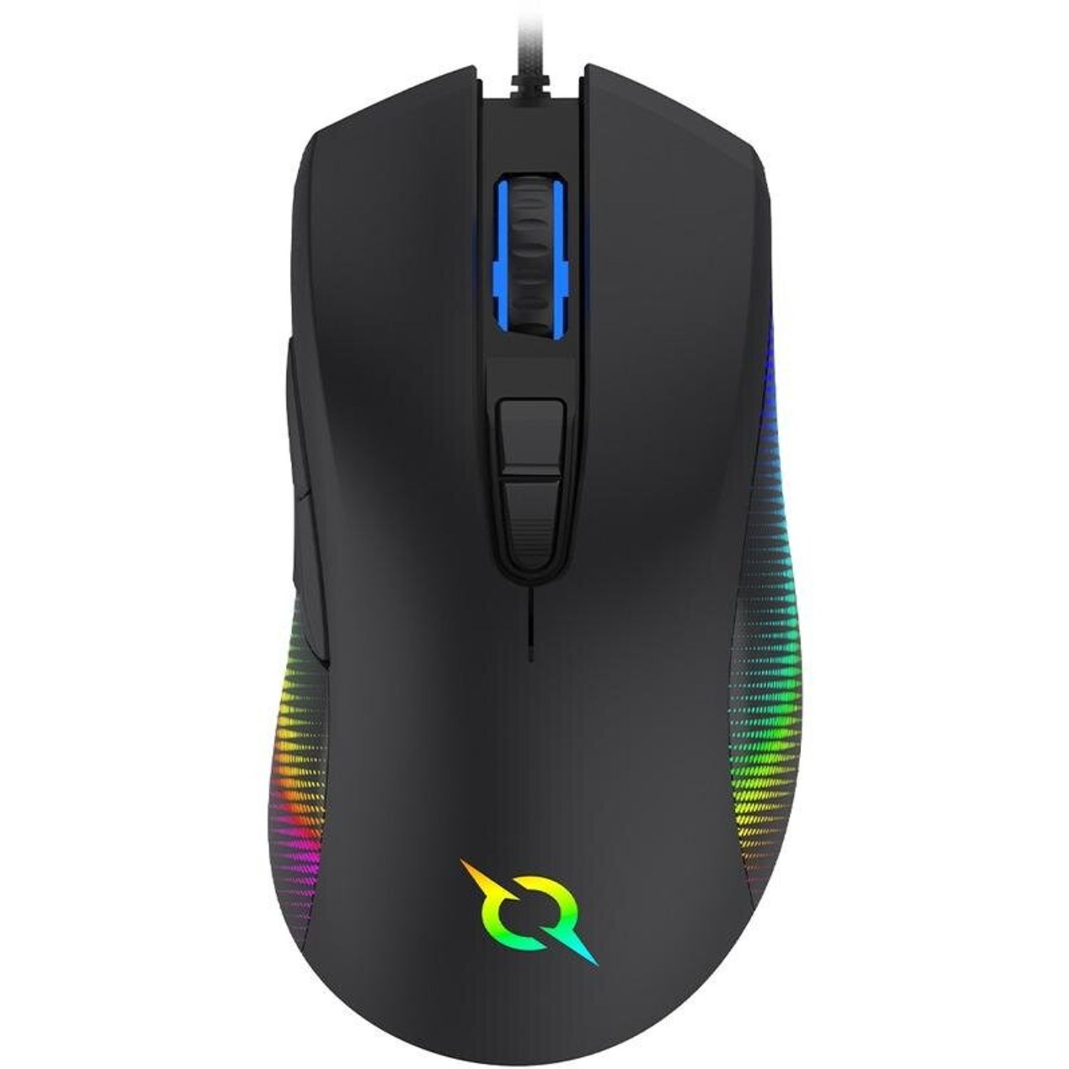 Mouse AQIRYS Phoenix, cu fir, 8 butoane, negru fotografia produsului