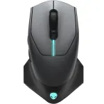 Mouse gaming wireless Alienware 610M, Moon Grey fotografia produsului